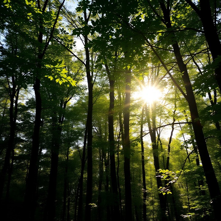 sun and trees sun and trees